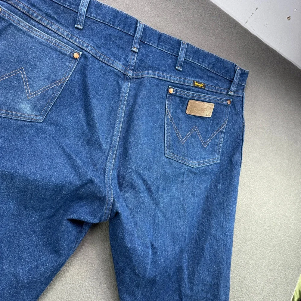 Wrangler Cowboy Cut Jeans Mens 42x30‎ Blue 13MWZPW Original Fit Western Denim